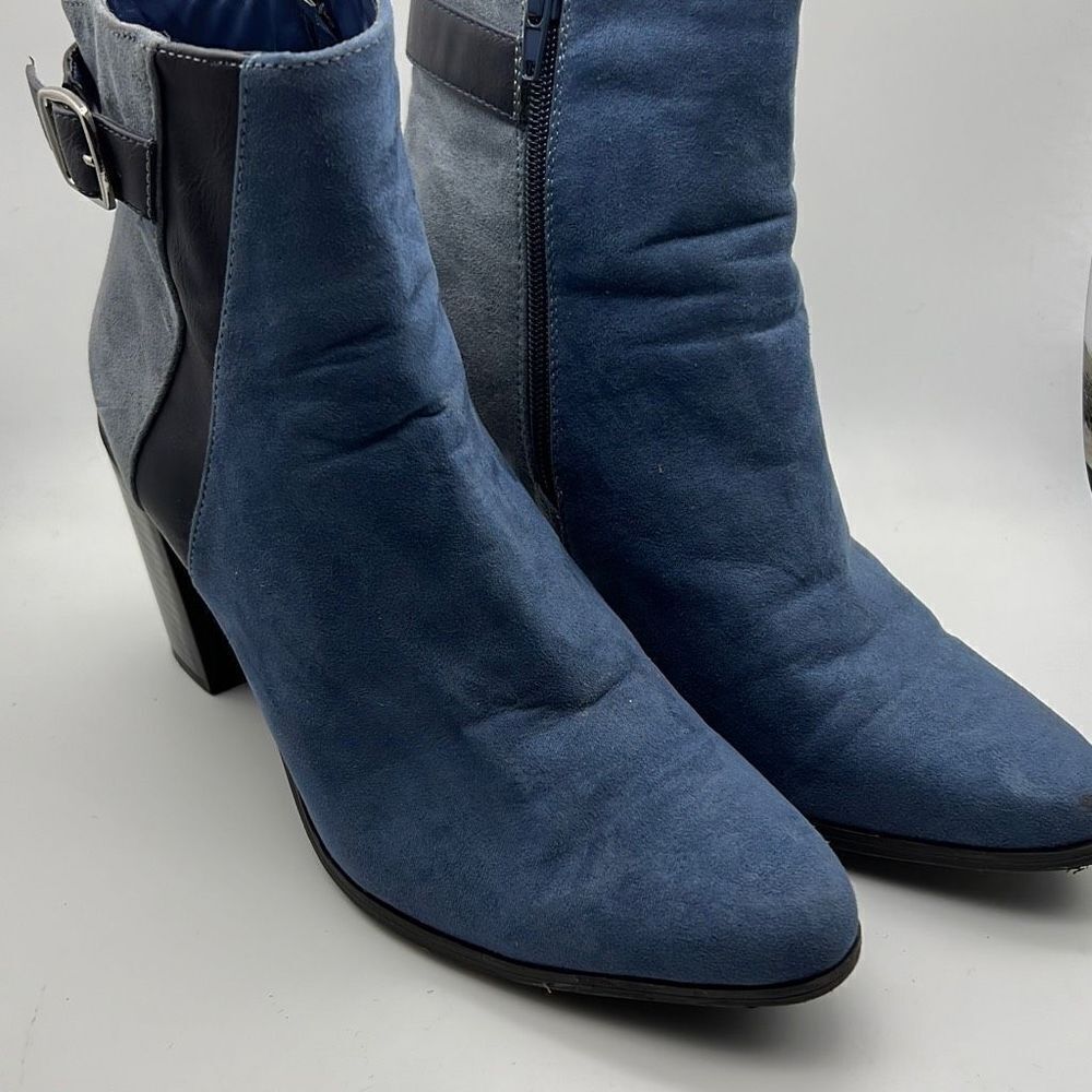 JustFab Zip up two tone Bootie Womens Boot-8.5